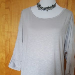 Grey 3/4 Sleeve Tee